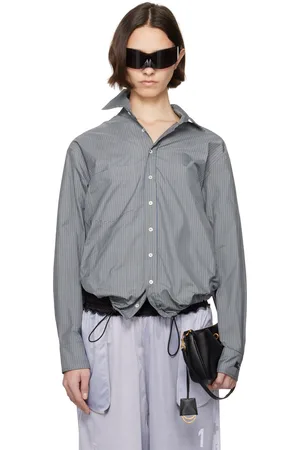 PROTOTYPES Gray Open Back Shirt