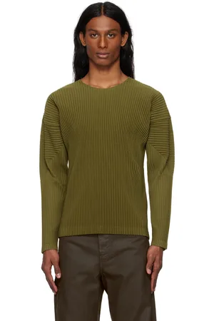 Issey Miyake Khaki Color Pleats T-shirt