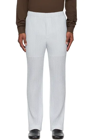 Issey Miyake Gray Outer Mesh Trousers
