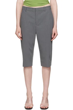 SANDY LIANG Gray Melvin Capri Shorts
