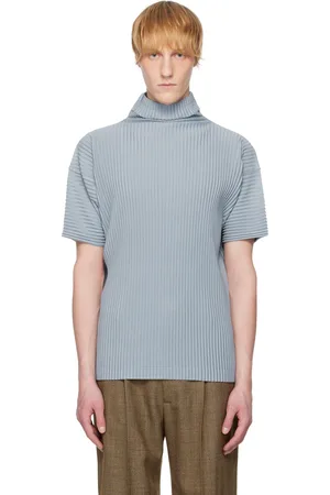 Issey Miyake Blue Color Pleats T-shirt