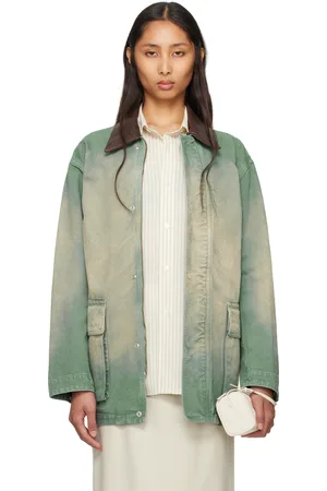 Auralee Green Organic Cotton Duck Jacket