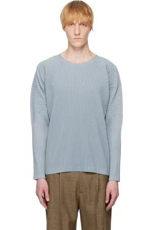 Issey Miyake Blue Color Pleats T-shirt