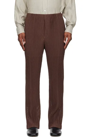 Issey Miyake Brown Outer Mesh Trousers