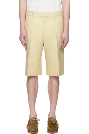 Jil Sander Beige Wool Canvas Shorts