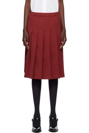 Comme des Garçons Polyester Jersey Midi Skirt