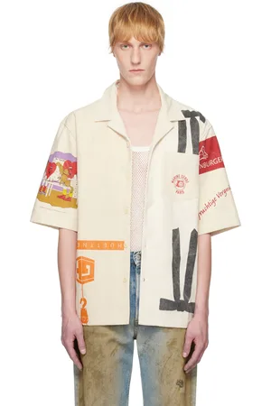 Marine Serre Off-White Regenerated Tote Bags Bowling Shirt