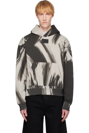 Helmut Lang Gray Feather Studio Hoodie