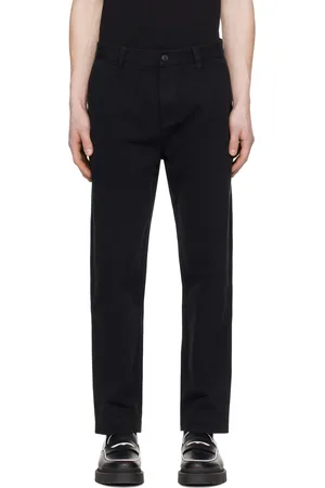 HUGO BOSS Black Tapered-Fit Trousers