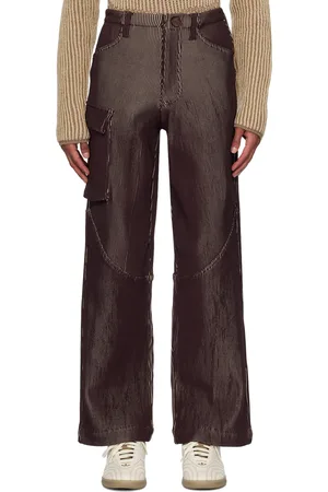 Isa Boulder SSENSE Exclusive Burgundy Blaze Cargo Pants