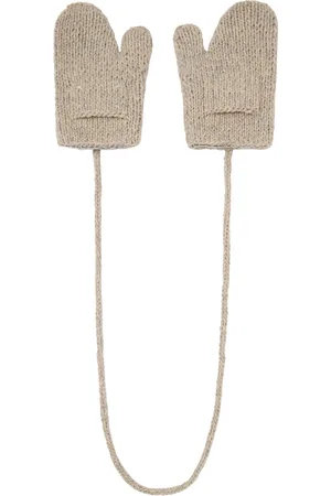 Maison Margiela Beige Shetland Wool Mittens