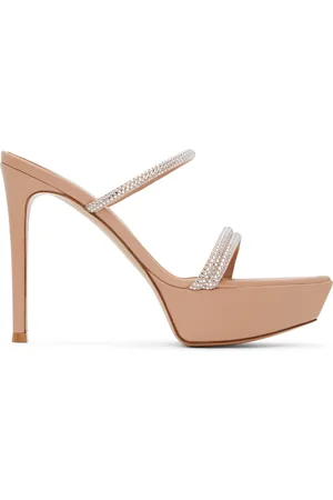 Gianvito Rossi Pink Cannes Platform Heeled Sandals
