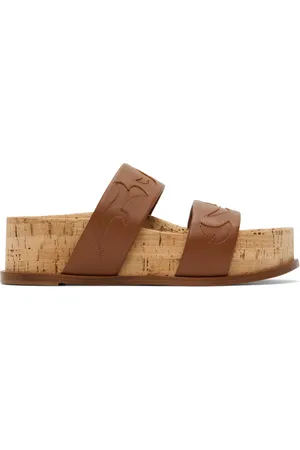 GABRIELA HEARST Tan Flame Striker Sandals
