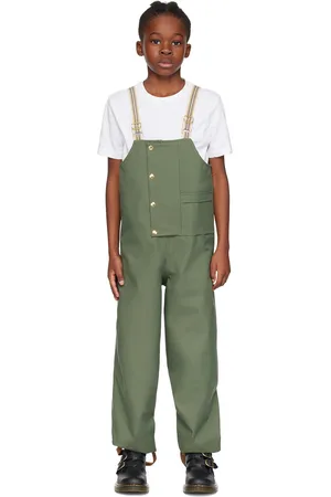 FAIRECHILD Kids Green Dungaree Rain Pants