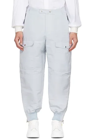 Alexander McQueen Blue Recycled Polyester Cargo Pants