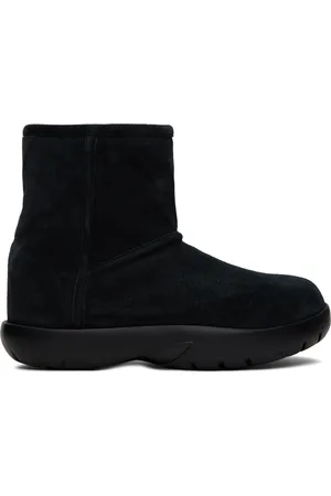 Bottega Veneta Black Snap Ankle Boots