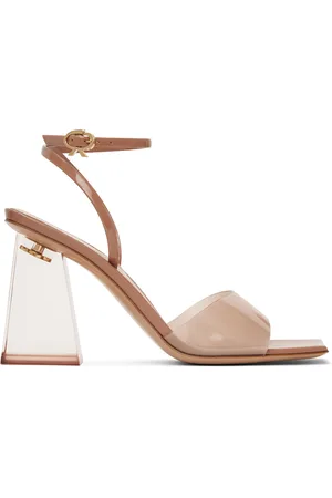 Gianvito Rossi Beige Cosmic 85 Heeled Sandals