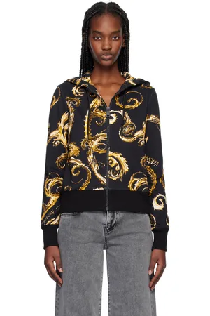VERSACE Black Zip Hoodie