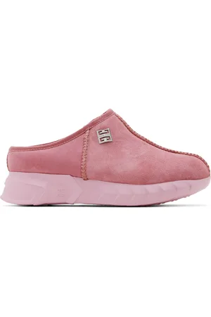 Givenchy Kids Pink Shearling Mules