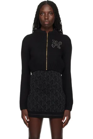 Palm Angels Black Monogram Stud Sweater