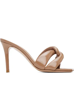 Gianvito Rossi Beige Amour Heeled Sandals