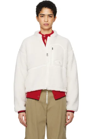 The North Face White Extreme Pile 2 Full-Zip Jacket