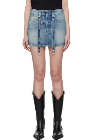 OFF-WHITE Denim Skirts - Women | FASHIOLA.com
