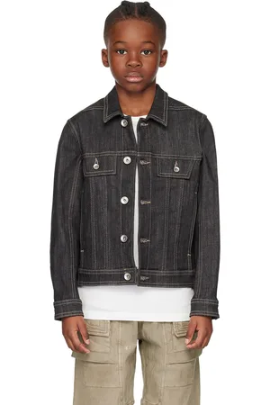 Rick Owens Kids Black Trucker Denim Jacket