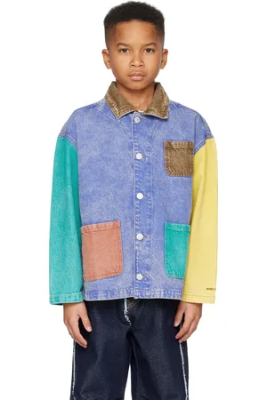 Bobo Choses Kids Color Block Denim Jacket