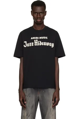 AMIRI ジャズ ハイダウェイ Tシャツ ロゴ グラフィック コットン AMIRI - Sale | FASHIOLA.com