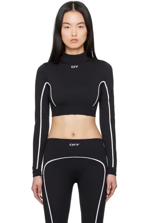 Tシャツ・カットソー Off-White Fitted Crop Top With Unique Cut-Out Details Women's Studio Cut-Out Crop | White | On United States