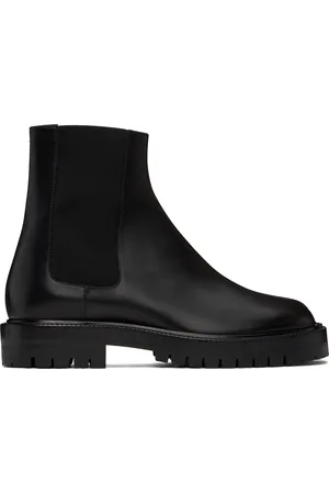 ブーツ MAISON MARGIELA Men Boots S57WW0032 P5122 T8013 Black Maison Margiela - Tabi Boots in Black - S58WU0260-T8013