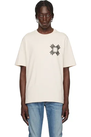 【Amiri】ビリヤードキュー Alabaster Tシャツ AMIRI POOL CUE TEE - Alabaster | AMIRI