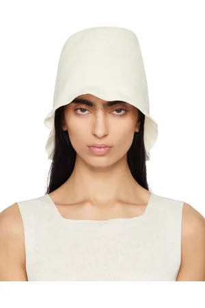 (New)The Row Jashi リネンブレンドバケットハット 千鳥柄バケットハット（2184716）｜BARNEYS NEW YORK(バーニーズ