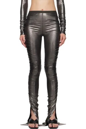 Rick Owens Gunmetal Hollywood Svita Leggings
