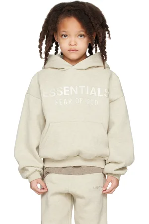 FEAR OF GOD Kids Beige Classic Fleece Hoodie