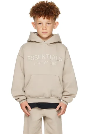 FEAR OF GOD Kids Taupe Classic Fleece Hoodie