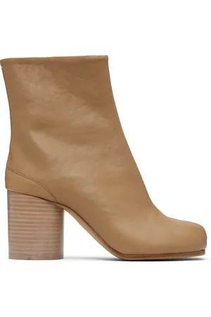 Maison Margiela Beige Tabi Ankle Boots