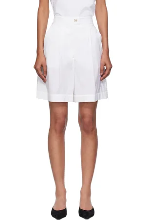 Max Mara White Sultano Trouser Shorts