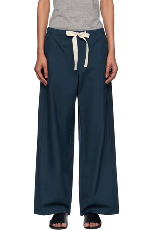 Max Mara Navy Argento Trousers