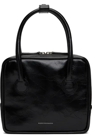 MARGE SHERWOOD Black Piping Slim Tote