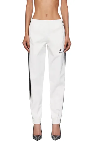 Balenciaga White Striped Track Pants