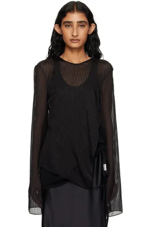 ANN DEMEULEMEESTER Black Benonia Long Sleeve T-shirt