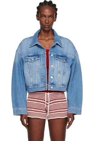 Holzweiler Blue Cropped Denim Jacket