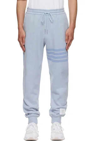 Thom Browne Blue Classic Loopback 4-Bar Sweatpants