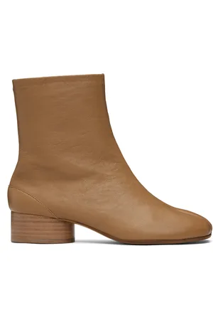 Maison Margiela Tan Tabi Ankle Boots