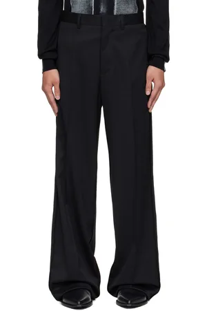 Maison Margiela Black Wool Tailored Trousers