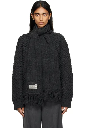Maison Margiela Gray Scarf Knit Sweater