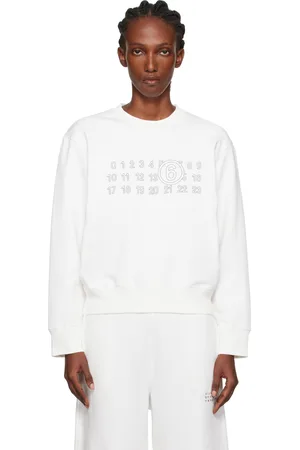 Maison Margiela Off-White Printed-Logo Sweatshirt