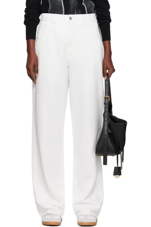 Maison Margiela Off-White Brushed Sweat Jersey Trousers